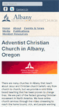 Mobile Screenshot of albanyadventist.org