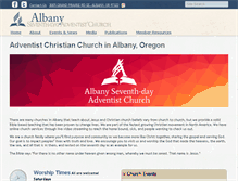 Tablet Screenshot of albanyadventist.org
